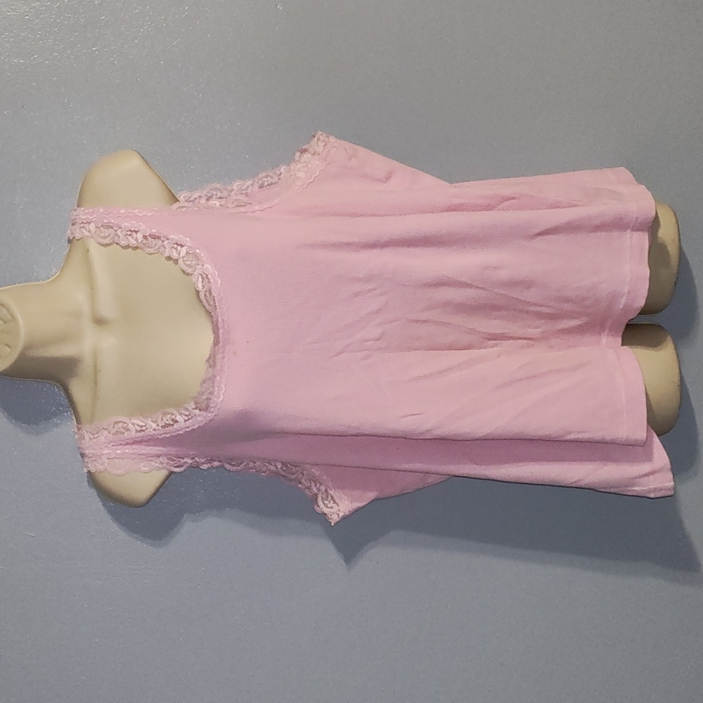 Avenue women's pink lace tank top size 22/24